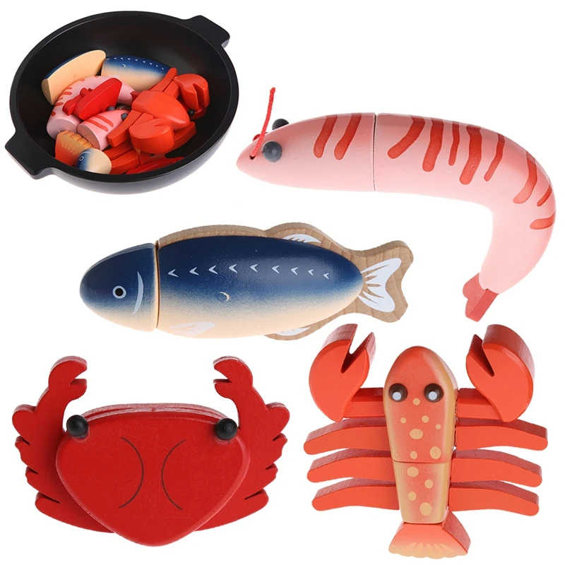 

Резка море измельчение продуктов игрушка для ребенка подарок деревянный Ролевые Игры развивающие игрушки