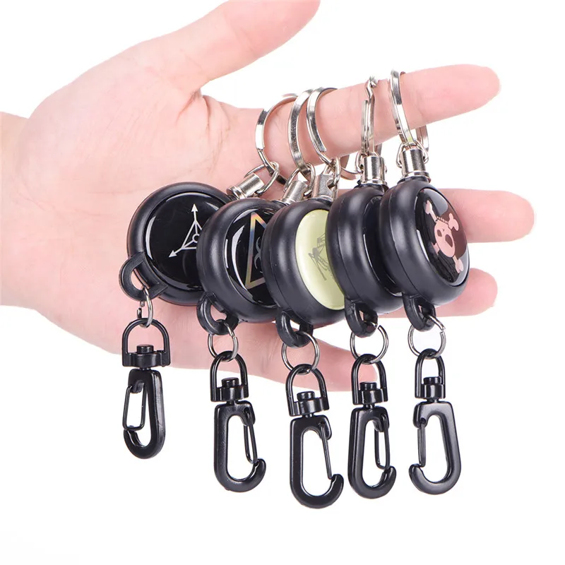 

5 Style Steel Rope Burglar Tool Belt Money Retractable Key Recoil Ring Pull Chain Clip Bag Hook Hanger Holder New Arriva