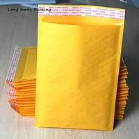 20pcslot wholesale large big size manufacturer yellow kraft bags bubble mailers padded envelopes paper mailer mailing bag