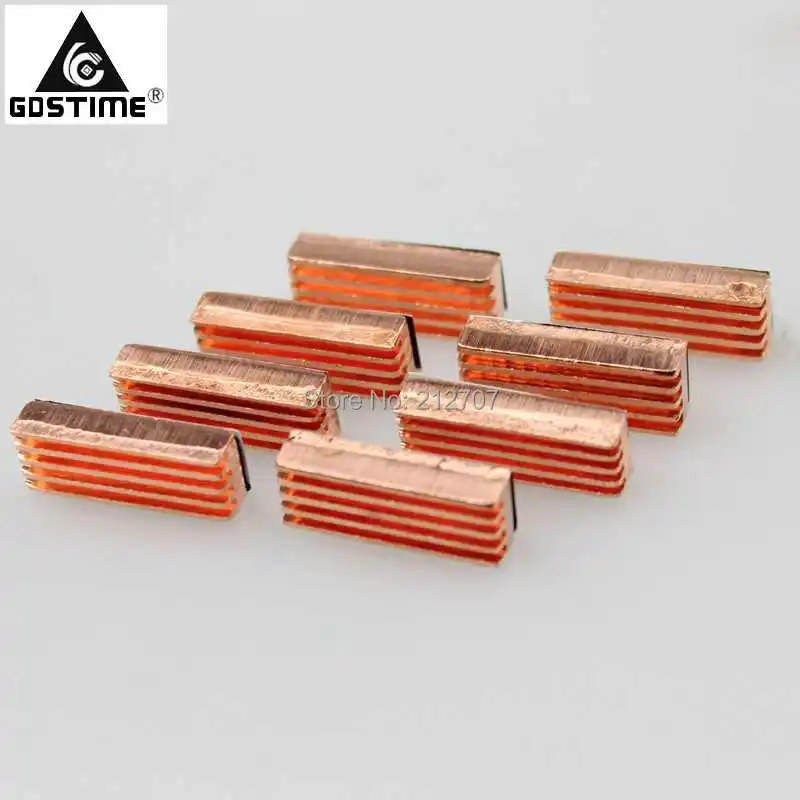 8 шт./компл. Gdstime 22x8x5 мм медный радиатор для DDR VGA RAM памяти IC чипсет|heat sink|heatsink heat