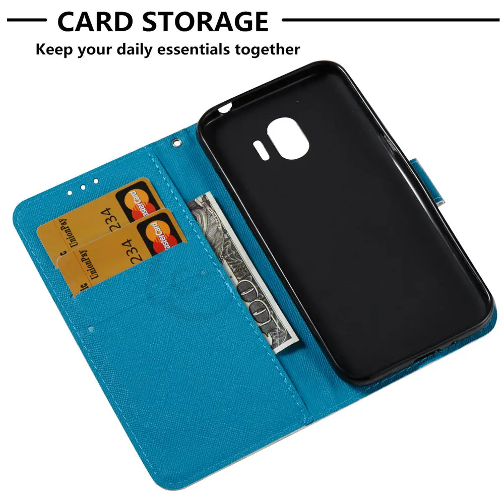 Чехол для Samsung Galaxy J2 Pro 2018 J250 J250F/DS флип чехол телефона кожаный SM J250N сумка|case for samsung