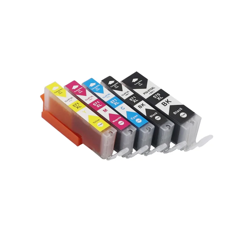 1 Set PGI570 CLI571 PGI-570 CLI-571 совместимый чернильный картридж для принтера Canon принтерам PIXMA MG5750 MG5751 MG5752 MG5753 MG6850 MG6851 MG6852 PGI 570 - Цвет: 1 Set