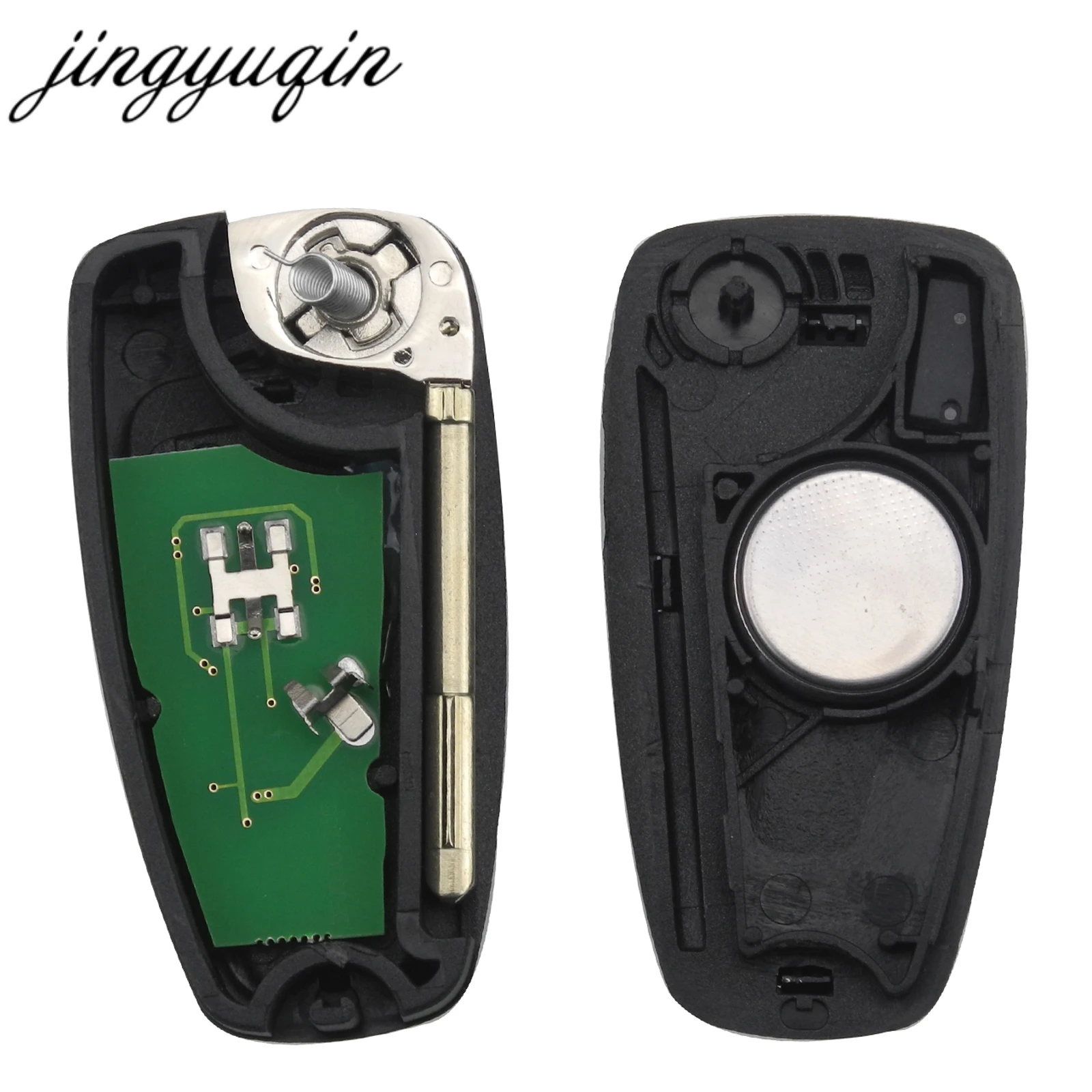 Фото Jingyuqin 3 кнопки Flip Remote Key ФОБ чип 4D60 4D63 для Ford Focus Mk1 Mondeo Transit Connect 433 МГц №3
