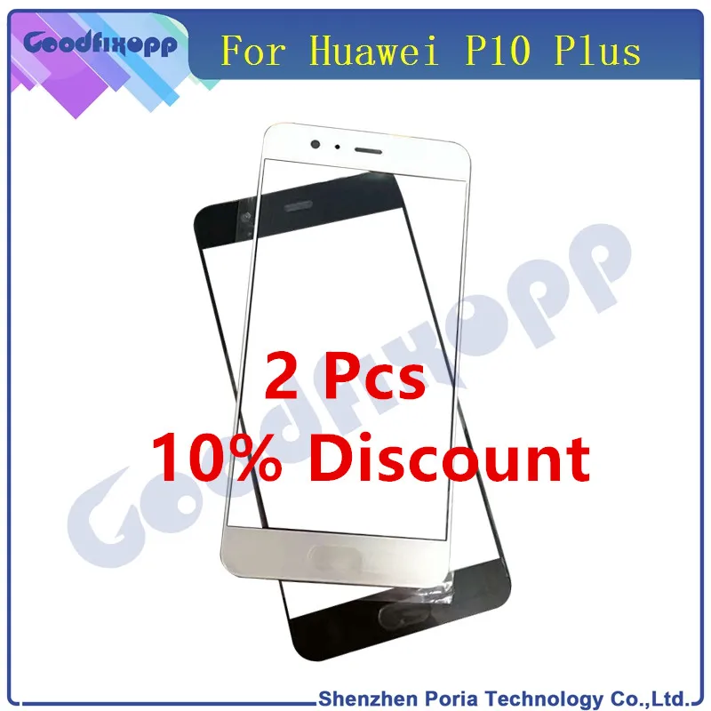 Для Huawei P10 Plus Переднее стекло объектив ЖК-дисплей Сенсорная панель экран Запасные