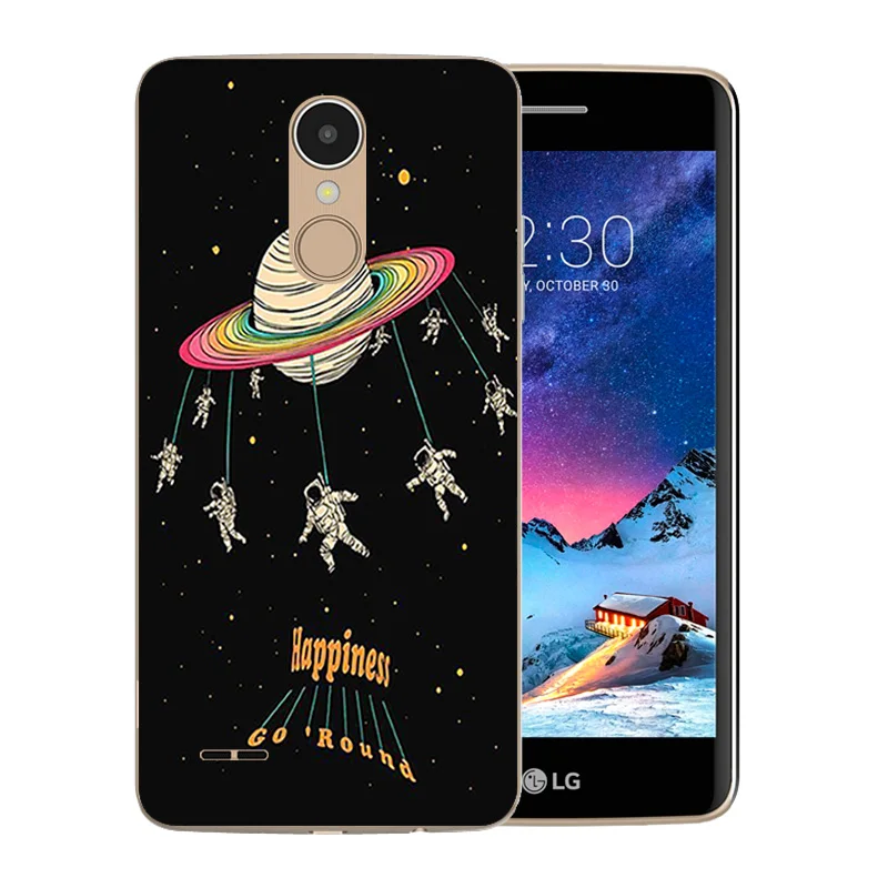 Роскошный гибкий чехол для телефона LG K8 2017 мягкая силиконовая резиновая задняя