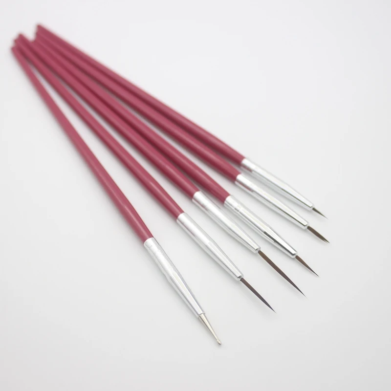 Кисти профессиональные нейлоновые для рисования набор кистей с пластиковой