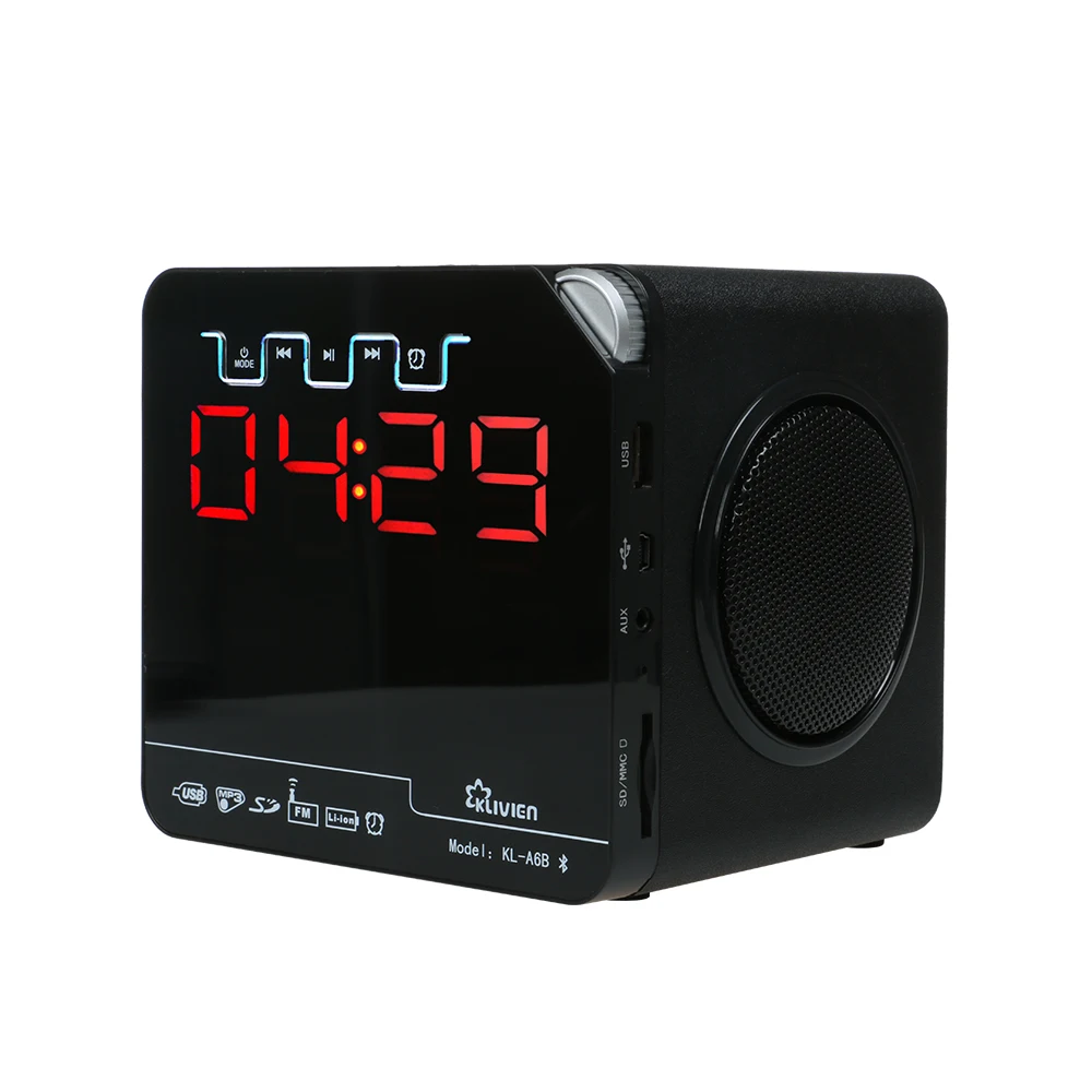 Dbigness LCD деревянный HIFI Портативный беспроводной Bluetooth динамик стерео USB TF FM