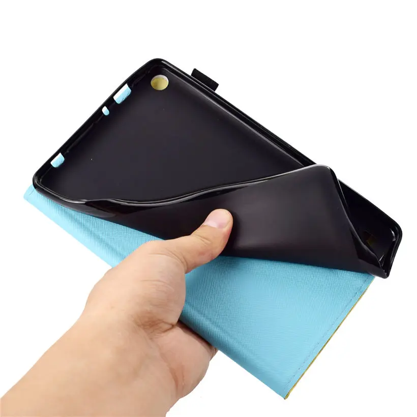 Чехол для Amazon Kindle Fire 7 &quot2015 5 го поколения чехол из искусственной кожи с цветами и