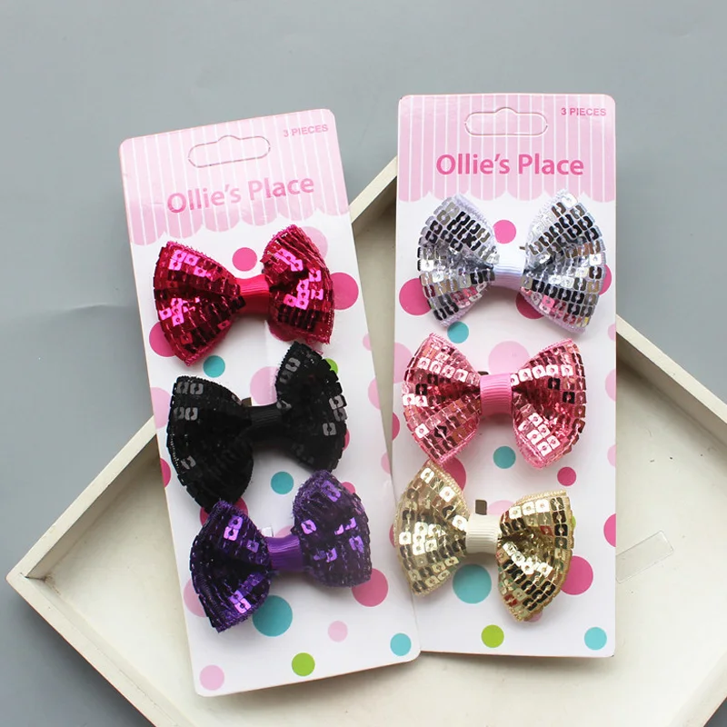 3 шт./компл. заколки для волос ручной работы с цветочным принтом и бантом модные