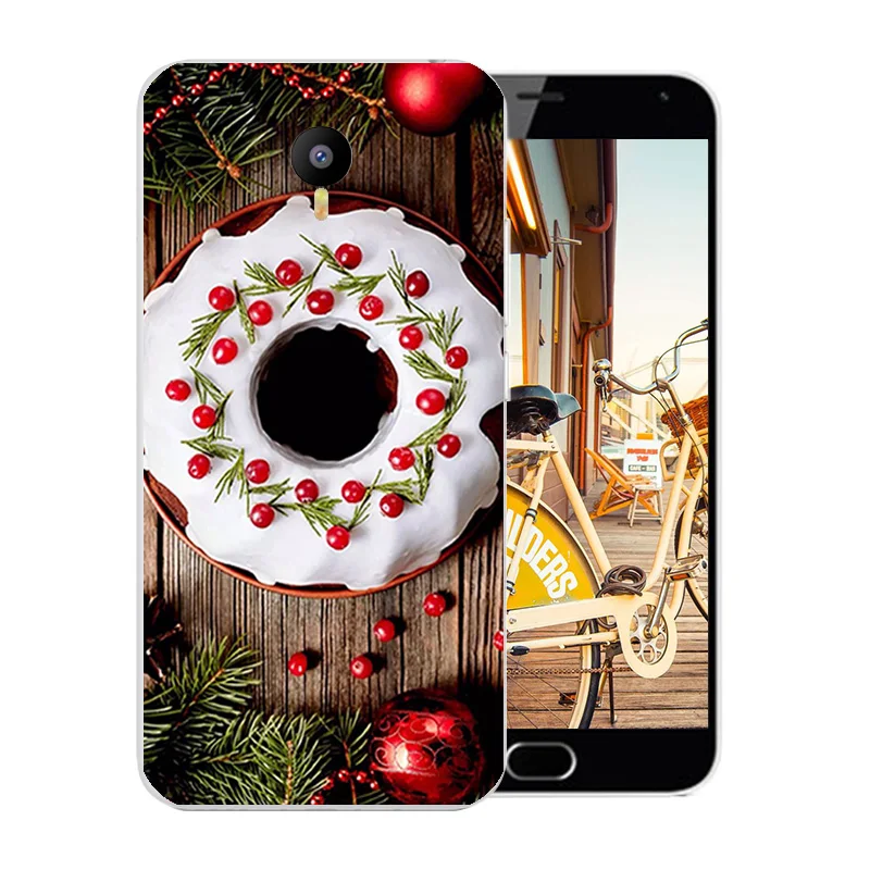 Чехол для Meizu M2 Note 5 '' мягкий силиконовый чехол из ТПУ с рисунком Merry X'MAS M2note