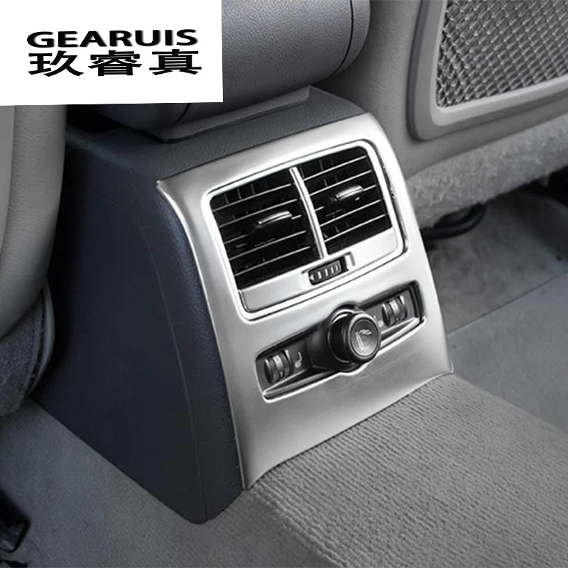

Car Styling interior Buttons Outlet gear panel Decoration Cover Stickers Trim For Audi A6 C5 C6 stainless steel Auto Accessories