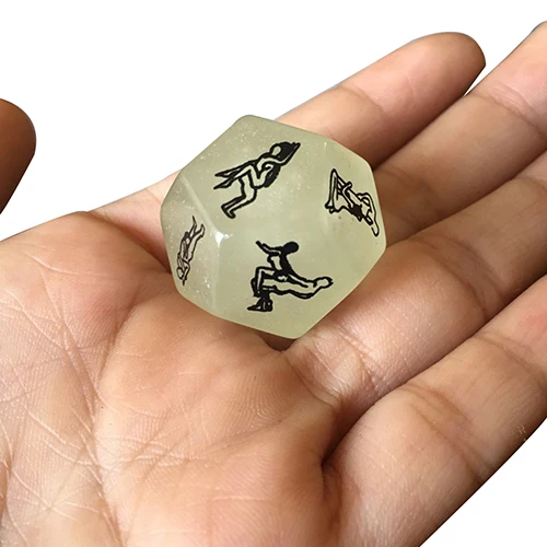 Светится в темноте Секс Азартные игры взрослые кости ночные огни любовь Забавные