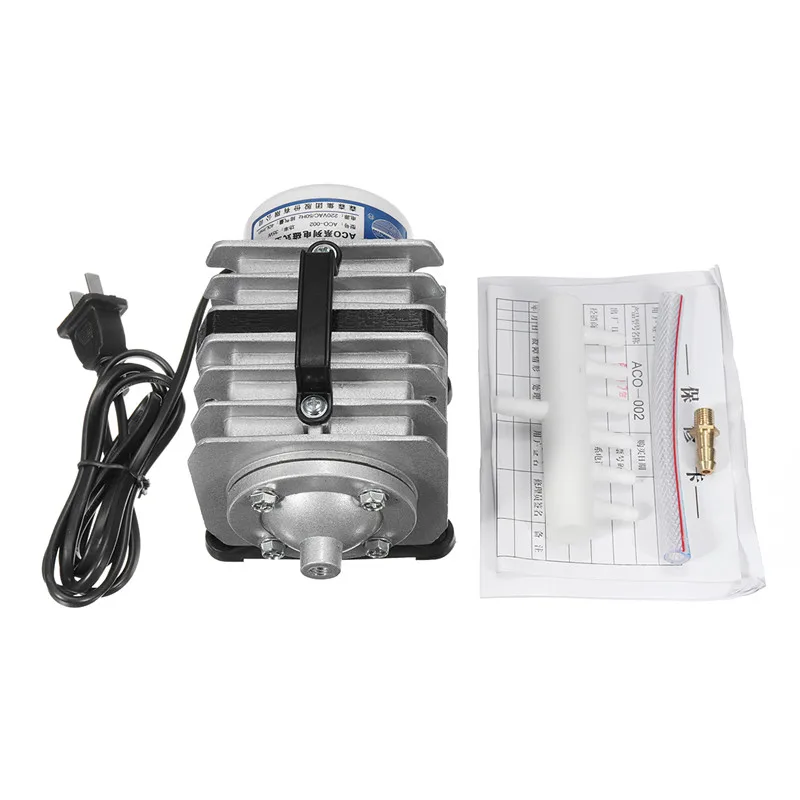 ACO-002 35W 110 V-220 V Ультра низкая Шум аквариум электромагнитный воздушный насос аквариума мини воздушный компрессор кислородный насос