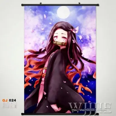 Домашний декор японского аниме настенный плакат прокрутка демон Slayer: Kimetsu no Yaiba