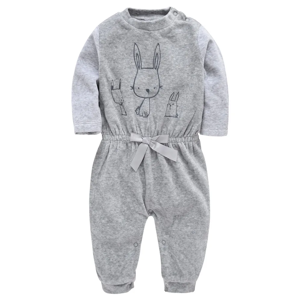 

2020 Winter Baby Boys Rompers Long Sleeve Cartoon Embroidered Autumn Outwear Overalls Newborn Baby Boy Clothes