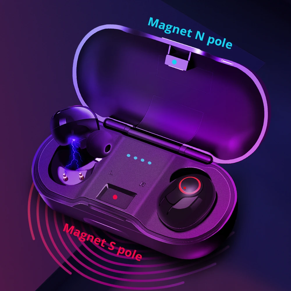 Мини V5.0 Беспроводной наушники вкладыши TWS с Bluetooth HD стерео спортивные игровая