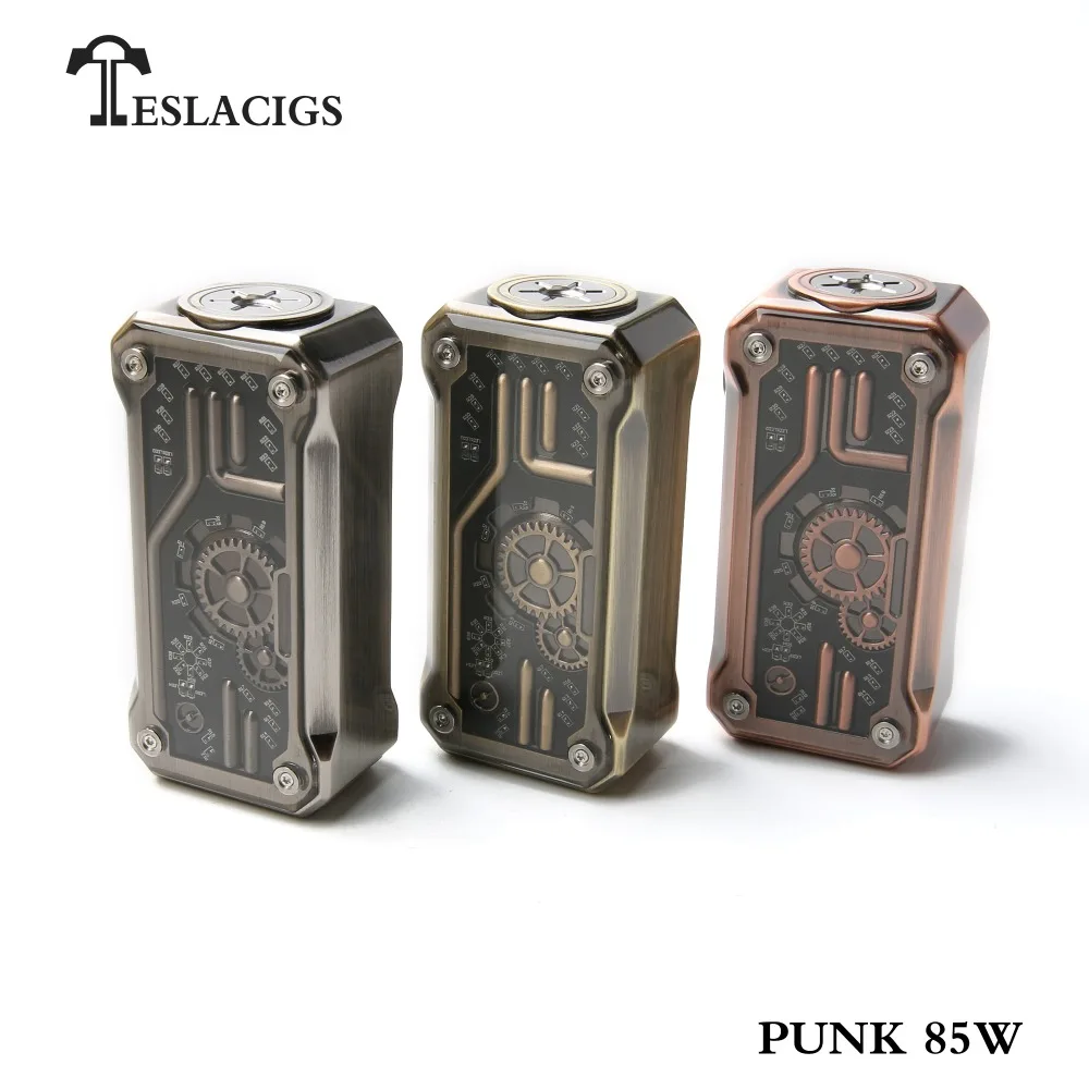 Оригинальный Tesla Punk mini 85 Вт мод TC TCR Vape box 510 поток электронная сигарета с батареей