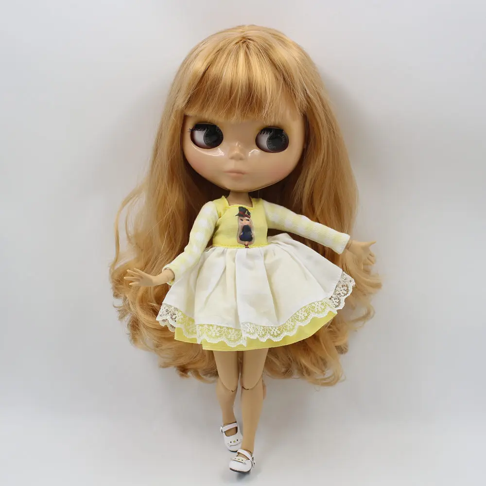 Ледяной DBS Blyth кукольные 1/6 30 см шарнирное тело загорелая кожа Глянцевая уход за