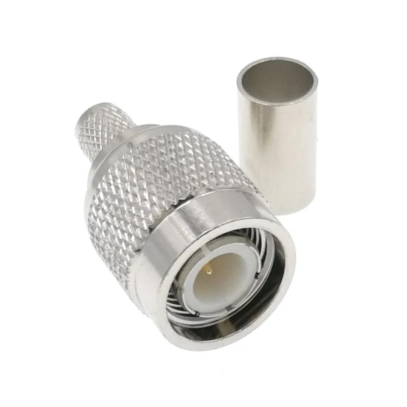 10 шт. обжимной разъем TNC для разъема типа папа RF LMR240 RG8X мама мама|connector crimp|connector