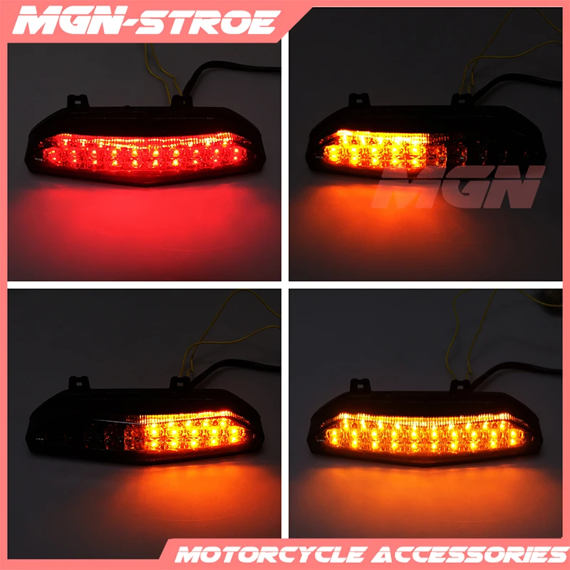 

Motorcycle LED Rear Signal Lamp Tail Brake Light For Ninja ZX-6R ZX6R ZX636 Z750S 05-06 ZX-10R 2006-2007 05 06 07