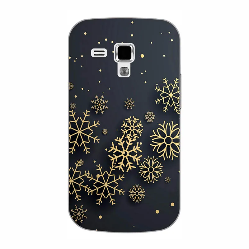 Мягкий чехол из ТПУ для Samsung Galaxy S Duos GT-S7562 силиконовый с цветочным рисунком и