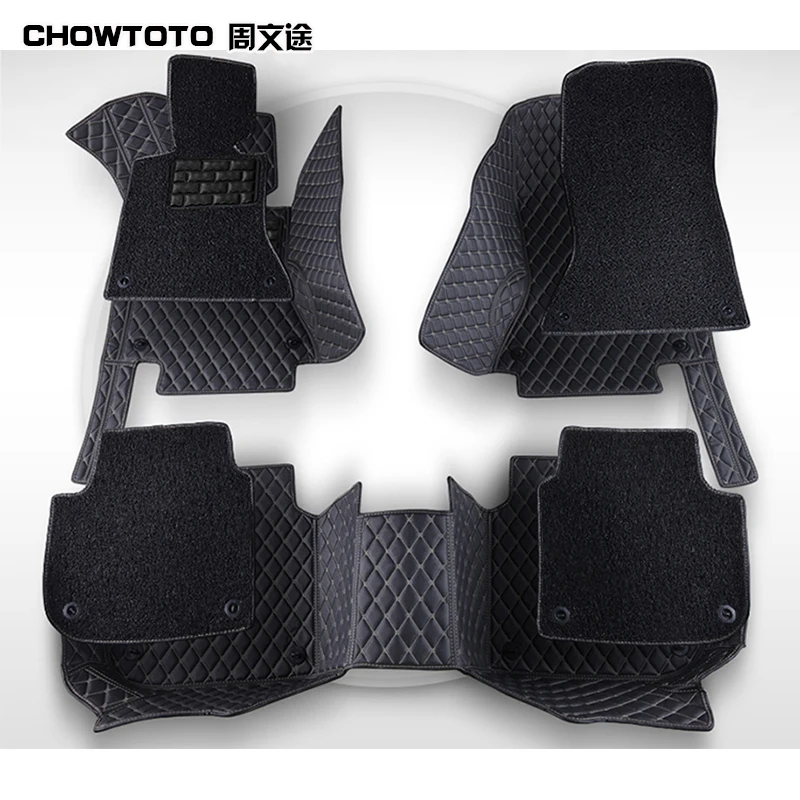 

CHOWTOTO AA Double Layer!Custom Floor Mats For Infiniti EX25 FX35/45/50 G35/37 Q70L QX56 M35 Durable Waterproof Leather Carpets