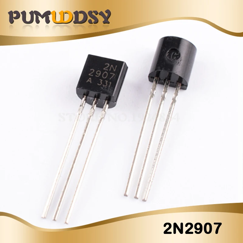 2N2907 100 шт. 2N2222 2N5401 2N3904 2N3906 2N5551 2N2907 TO-92 и IC - Цвет: 2N2907