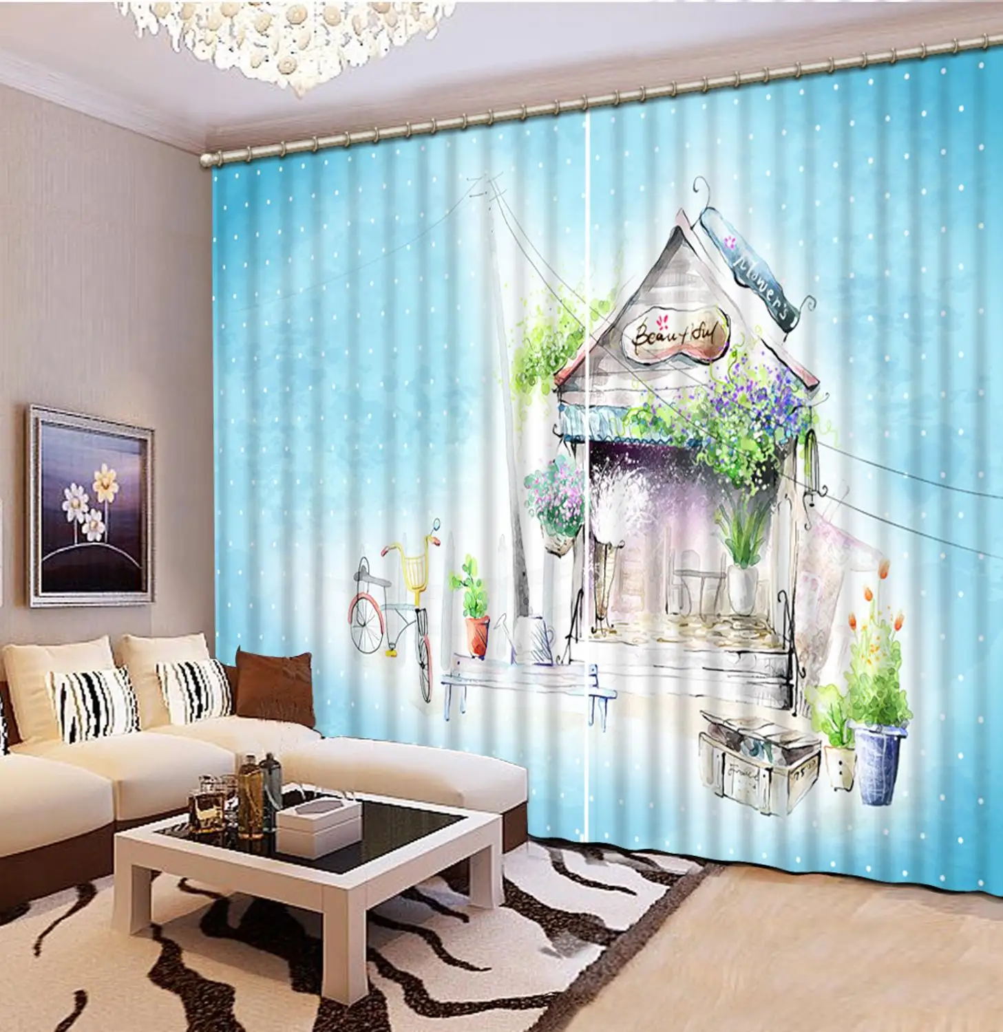 Занавески для фотографий на заказ 3d занавески Dream town гостиной спальни с принтом |