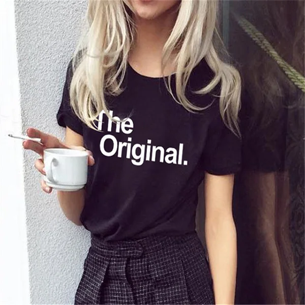 the original black Новые летние одинаковые комплекты одежды для всей семьи футболки для мамы, папы и ребенка одежда для семьи Детские футболки для мальчиков, детские футболки топы для девочек - Цвет: the original black
