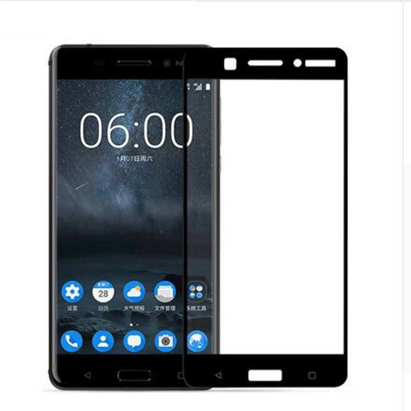 Dreamysow полное покрытие закаленное стекло для Nokia 6 5 3 Закаленное Защитное Nokia6 8 7 2