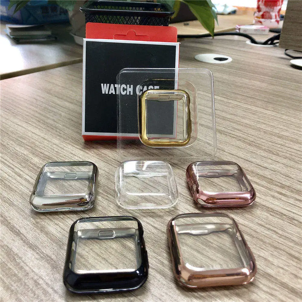 FOLOME модный трендовый светильник тонкий чехол для часов Apple Watch 40 мм 44 Мягкий ТПУ