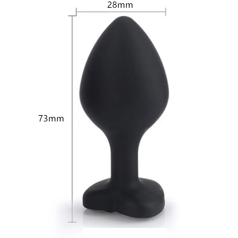 New small size heart black pink silicone anal plug beads butt jewelry insert gay anus sex toys for men women | Красота и здоровье