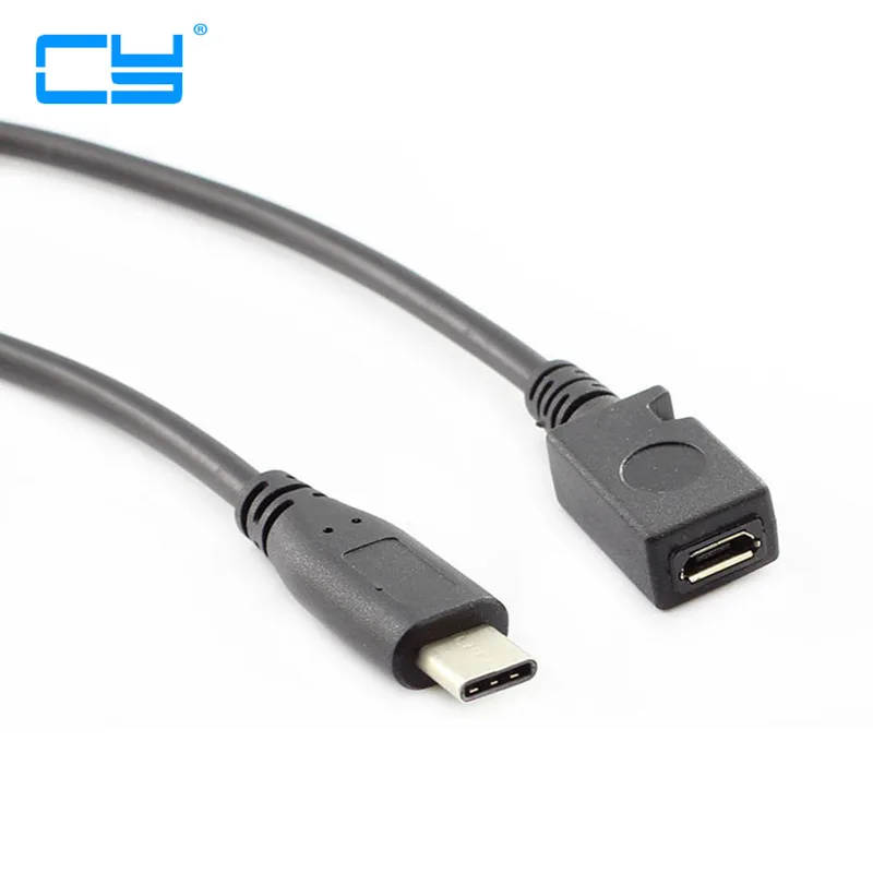 Кабель адаптер преобразователя USB 3 1 Type C папа микро мама 25 см|type-c male|cable adapterusb 3.1 |