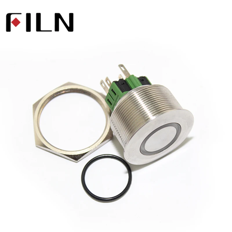 FILN FLM28SS-FJ-E-6P 28mm red green yellow blue ring led illuminated momentary diameter 12v metal push button switch
FILN FLM28SS-FJ-E-6P 28mm red green yellow blue ring led illuminated momentary diameter 12v metal push button switch