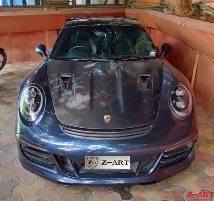Z ART 911 GT2 RS спереди багажник капот для 2012 2018 углеродное волокно передний 991