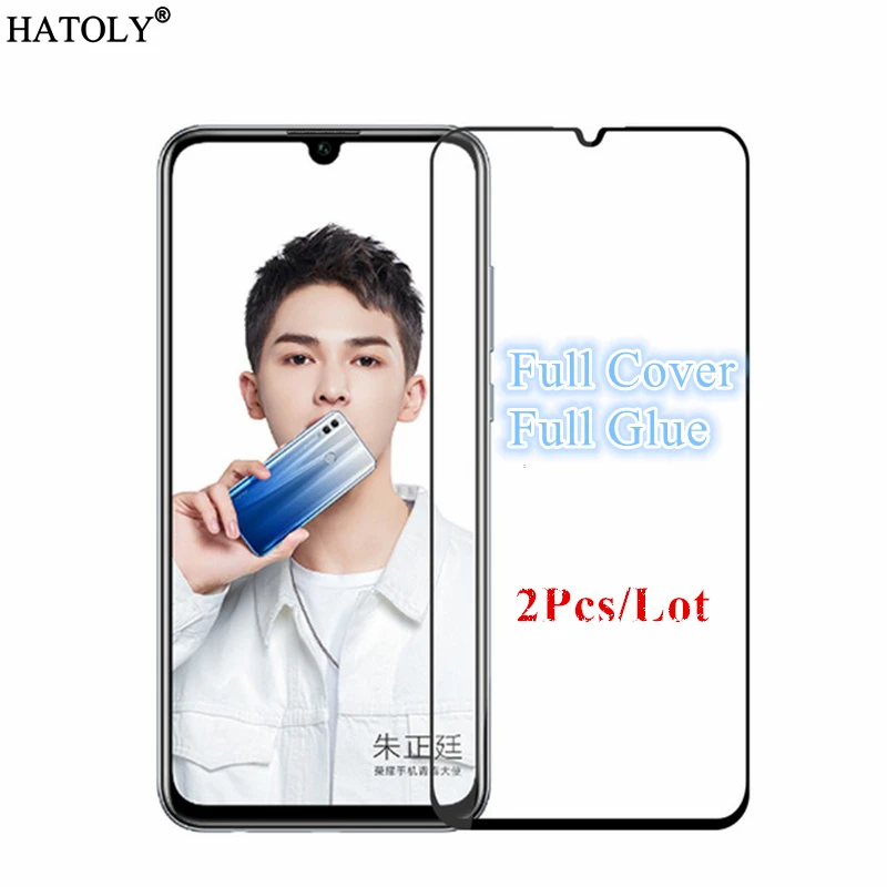 2 шт Huawei P Smart 2019 стекло закаленное для полное клеевое покрытие Защита экрана