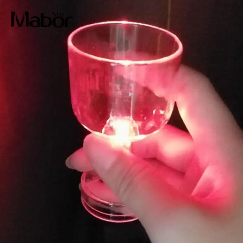 Mabo светящийся светодиодный стакан для виски, вина 5050, цветной Ночной светильник, стеклянный бар, вечерние принадлежности для питья