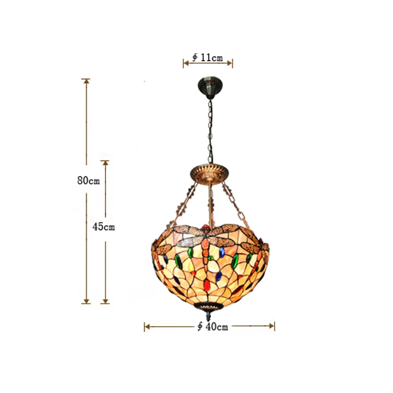Подвесная лампа Tiffany в стиле ретро с 3 светодиодами|hanging lights|lighting modernpendant lamp |