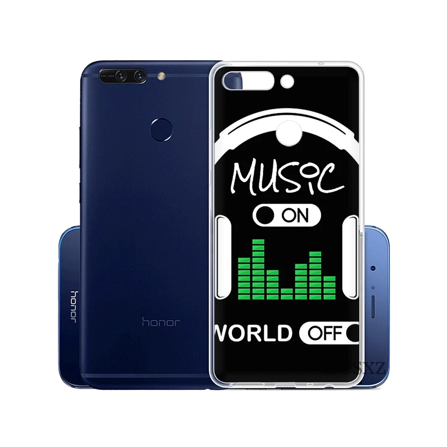 Чехол для телефона Music On World Off Huawei Honor Note 6A 6C 7A 7X 7C Pro 8 9 10 Lite Play Shell | Мобильные