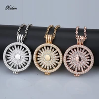 new 33mm my coins pendant necklace set disc fit 35mm coin holder frame rhinestone crystal with 80cm chain fashion women christma