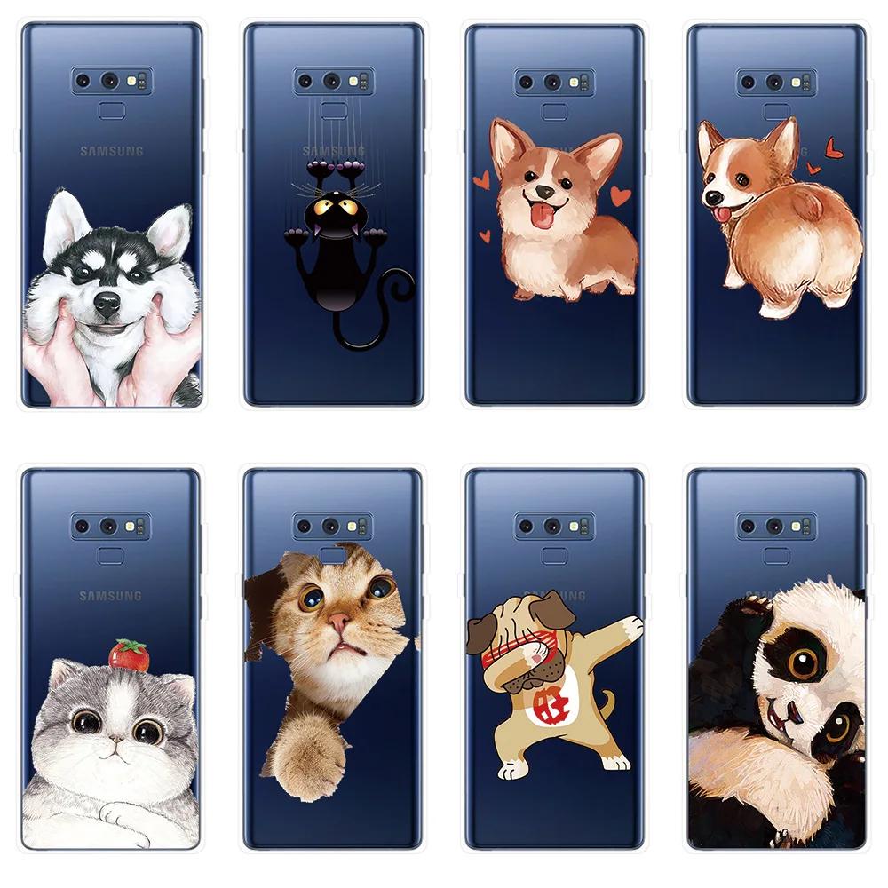 Силиконовые чехлы из ТПУ для Samsung Galaxy S6 S7 край S8 S9 S10 плюс S10e A6S A8S A9S 2018 Note 8 9 чехол