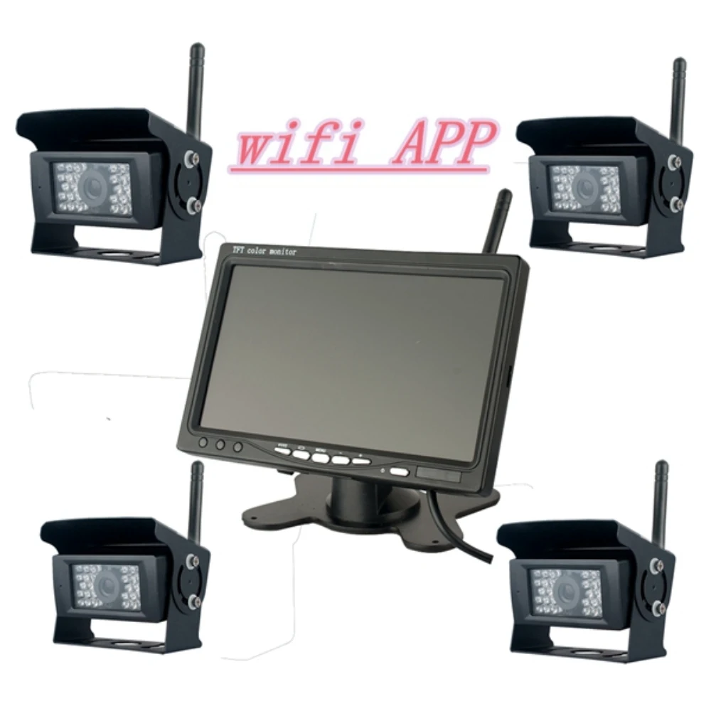 WIFI APP камера для грузовика/автобуса мониторинг заднего вида с 28LED ночным видением