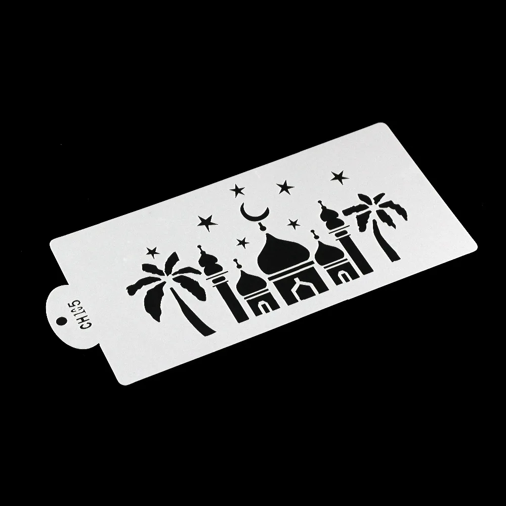 DIY шаблон мечети трафарет для торта из помадки распыления дизайна|cake stencil|cake decorating