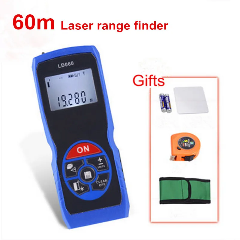 Rangefinder Laser Distance Meter Digital Electronic Ruler Tape Measure 40m/60m/100m Tester Area/volume Lazer Metreler | Инструменты