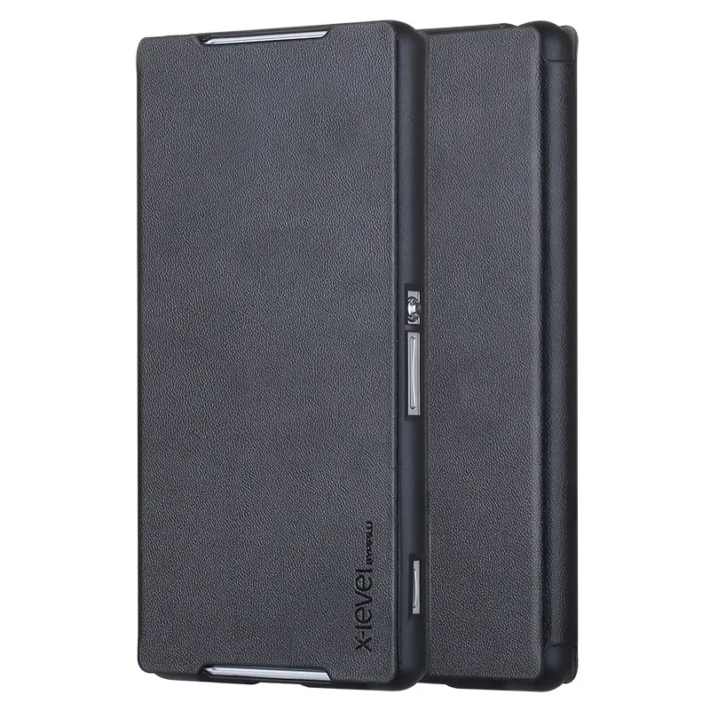 X-Level кожаный флип-чехол для sony Xperia Z2 ультра тонкий роскошный чехол-подставка