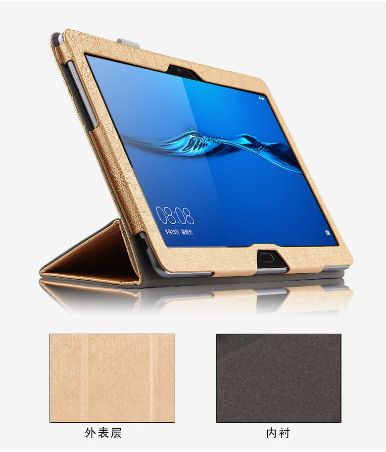 Модный откидной складной чехол-подставка для huawei MediaPad M3 Lite 10 BAH-W09 BAH-AL00 10,1 дюймов чехол для планшета s+ пленка+ ручка