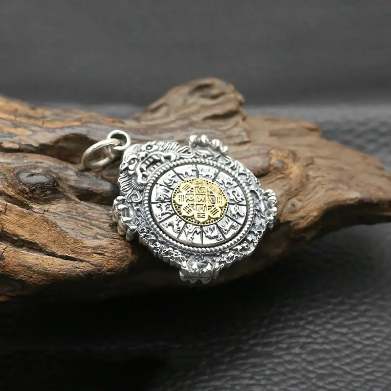 100% Подвеска из настоящего серебра аксессуары для мужчин фирменное ювелирное