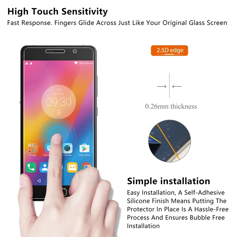 2.5D 0 26 мм 9H Премиум Закаленное стекло для lenovo Vibe P2 защита экрана закаленное