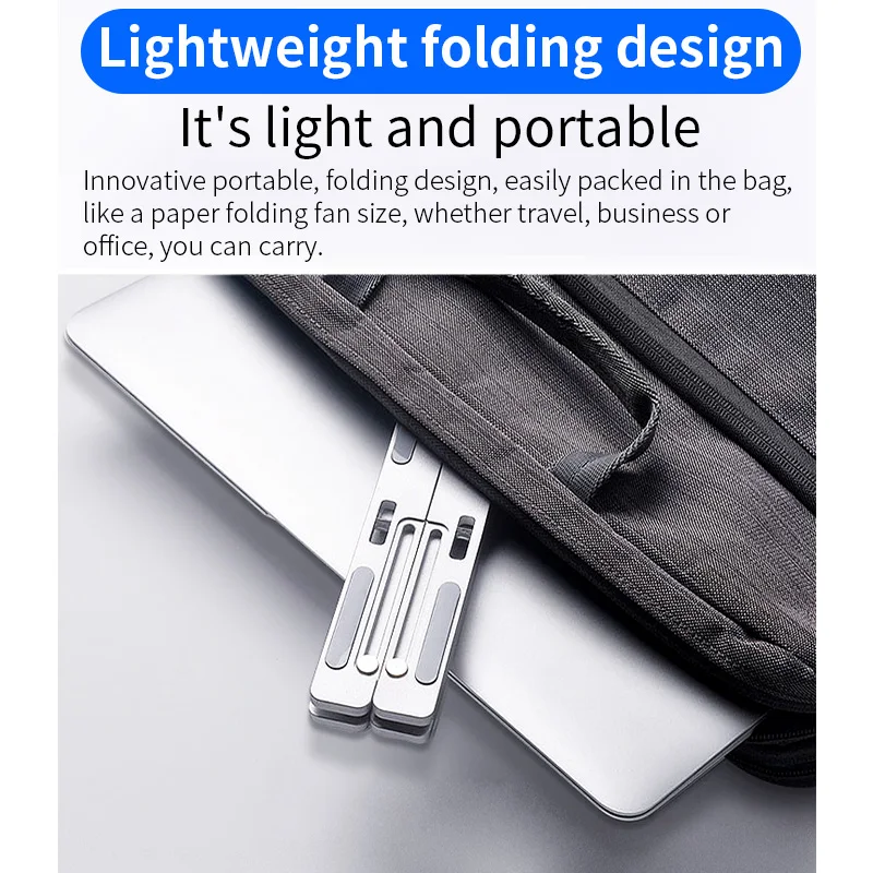 Folding Portable Laptop Stand Viewing Angle/Height Adjustable Quality macbook Notebook Aluminum Alloy Bracket Cooling Pad | Автомобили и