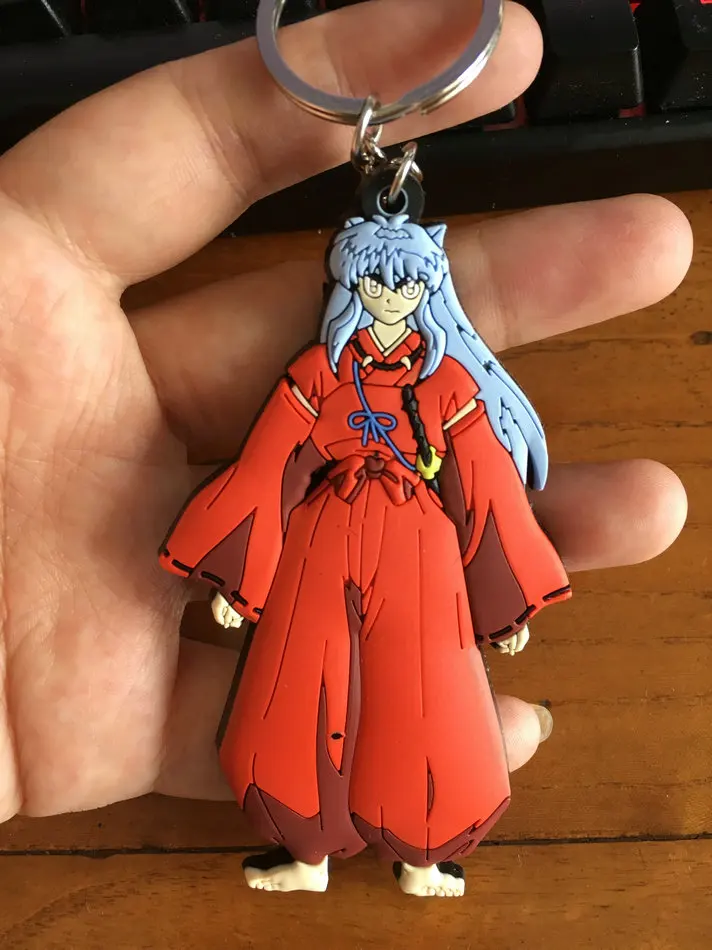 COSANER Inuyasha Аниме брелок для ключей пвх мультяшный подарки на день рождения